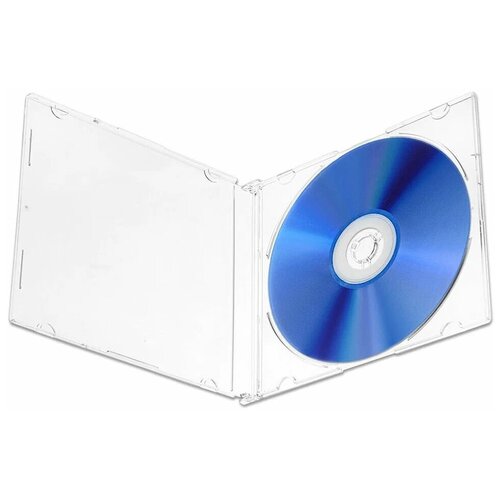 Бокс для CD/DVD дисков VS CD-box Slim/5, прозрачный, 1шт. (slim/5)