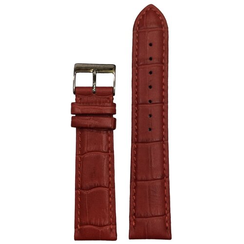 Ремешок Stailer, размер 20/18 M, красный кожаный ремешок для часов 20 мм бордовый kmv