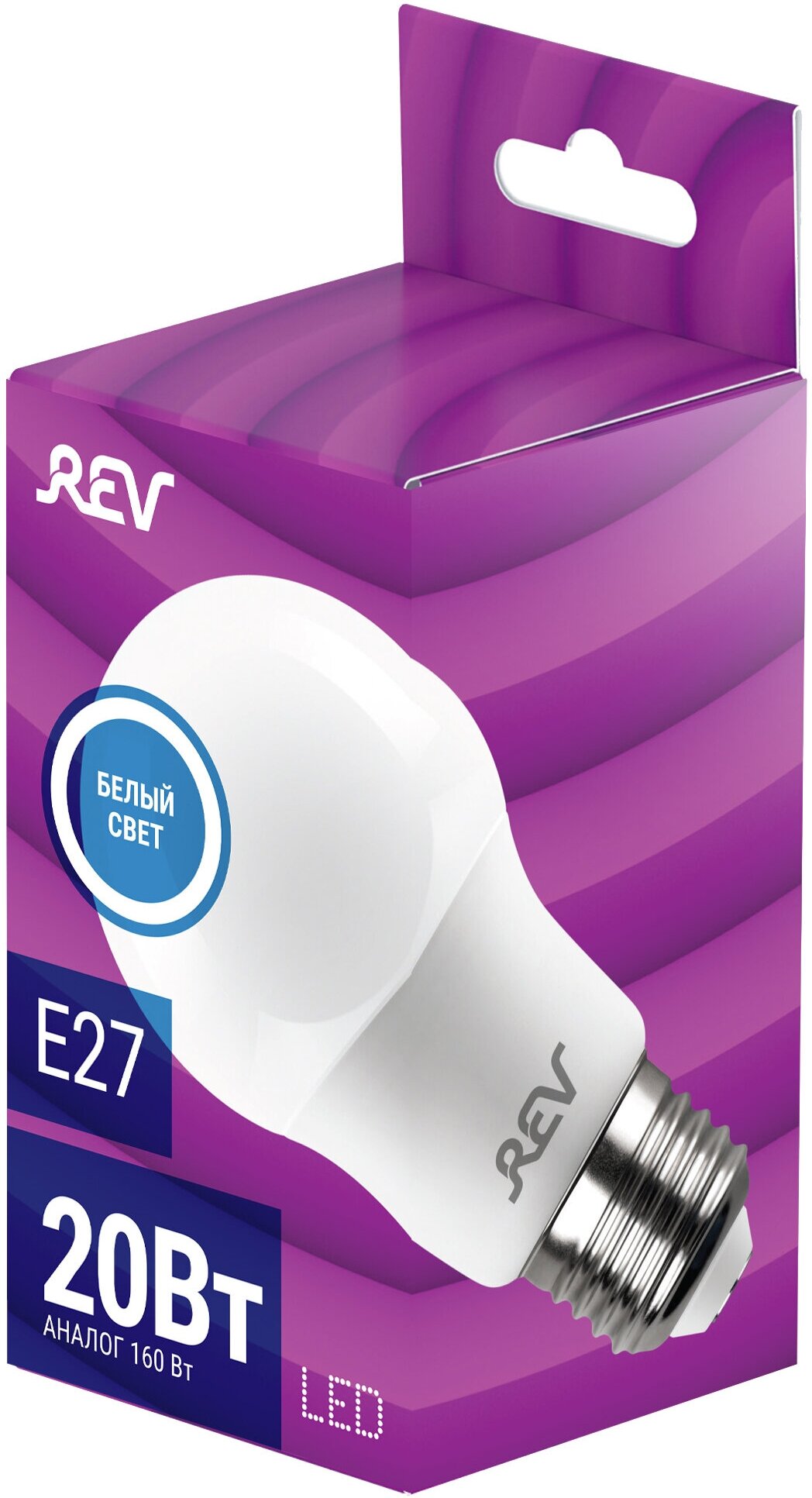 Упаковка светодиодных ламп 3 шт REV 32405 8, 4000К, Е27, A60, 20Вт - фотография № 3