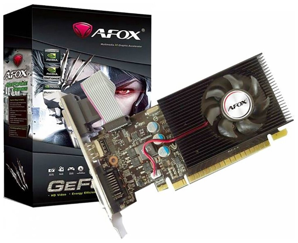 Видеокарта Afox GT730 DDR3 4G 128Bit, LP Single fan RTL