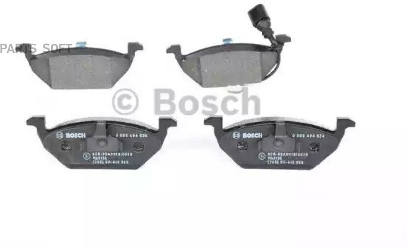 BOSCH 0986494524 Колодки торм диск к-т передние