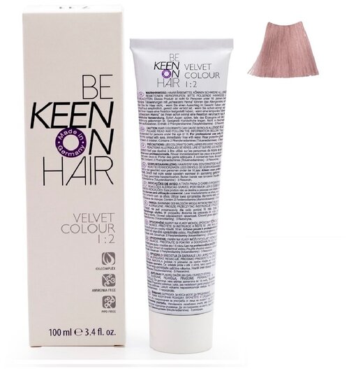KEEN Be Keen on Hair краска для волос без аммиака Velvet Color, 9.8 hellblond perl
