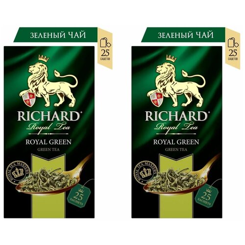 Richard Чай Royal Green китайский, байховый в пакетиках 25шт 2 уп