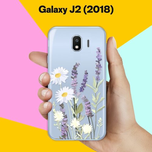 Силиконовый чехол на Samsung Galaxy J2 (2018) Цветы / для Самсунг Галакси Джей 2 (2018) силиконовый чехол на samsung galaxy j2 2018 гусь для самсунг галакси джей 2 2018