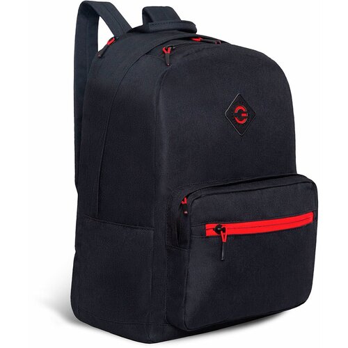 Рюкзак Grizzly RQL-218-9/1 черный - красный рюкзак молодежный grizzly rql 218 9 черный синий
