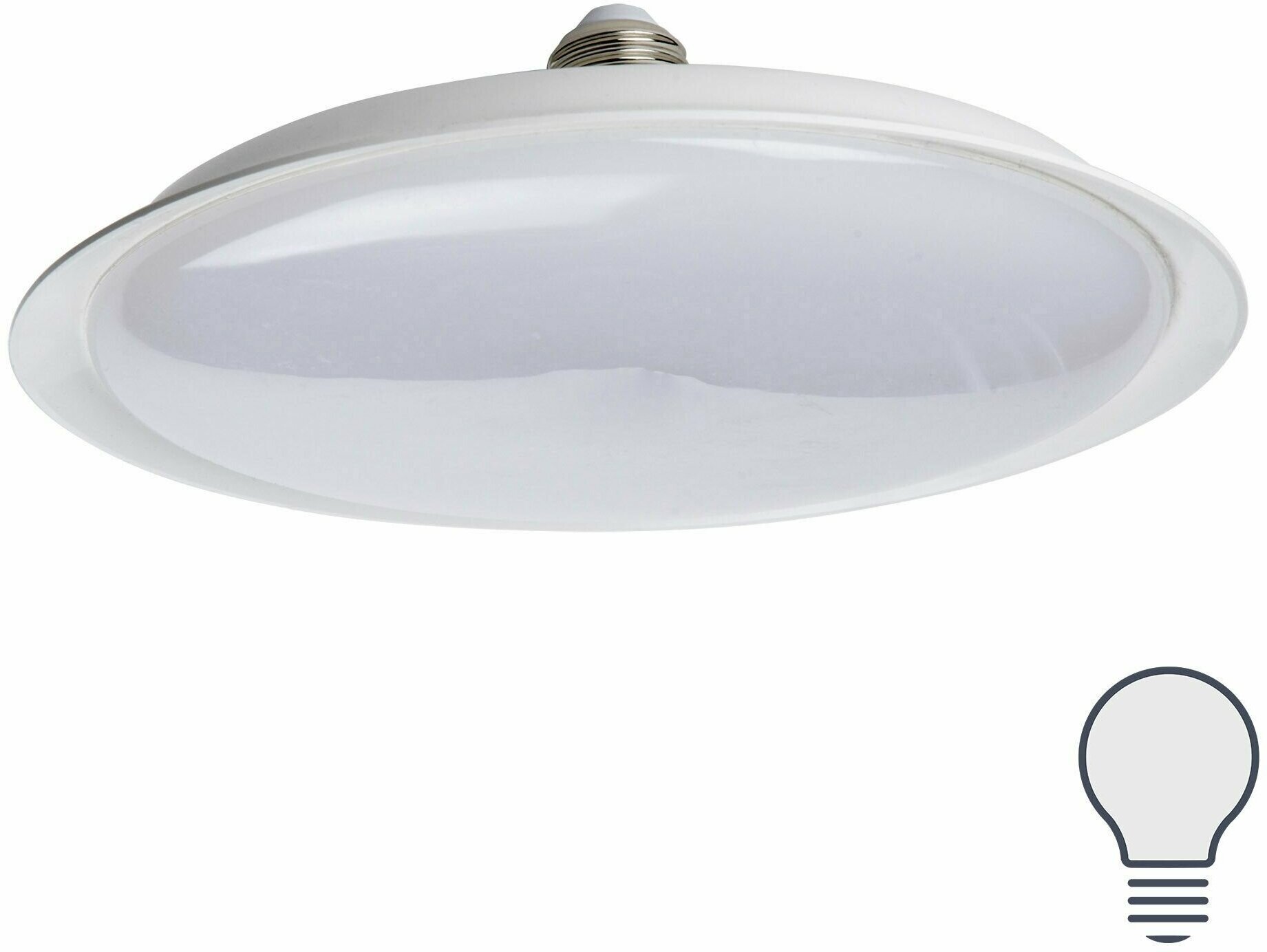 Лампа светодиодная Uniel UFO165 E27 220 В 20 Вт диск матовый 1600 лм холодный белый свет