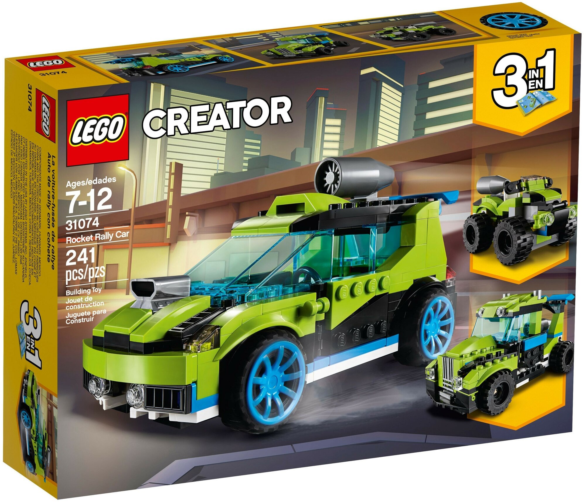 Конструктор LEGO Creator 31074 Суперскоростной раллийный автомобиль, 241 дет.