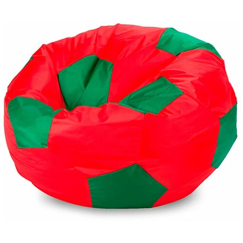 фото Кресло мешок папа пуф кресло мяч оксфорд красно зеленый xl (90х90х90 см) папа пуф