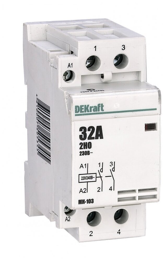 Модульный контактор 2НО 63А 230В МК-103 SCHNEIDER ELECTRIC 18085DEK (1 шт.)