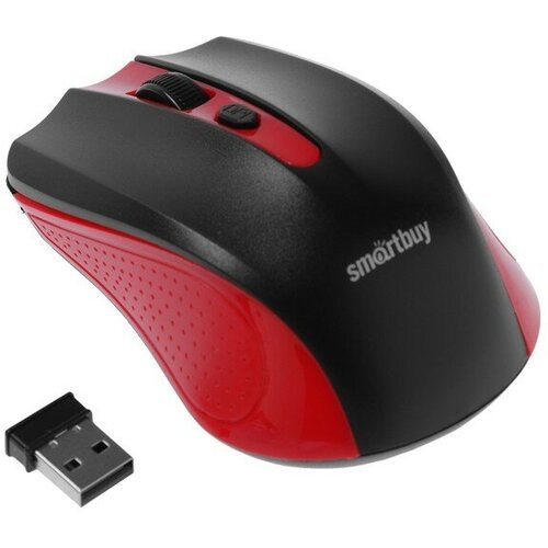 Мышь Smartbuy ONE 352 беспроводная оптическая 1600 dpi 2xAAA не в компл красно-черная 87900₽