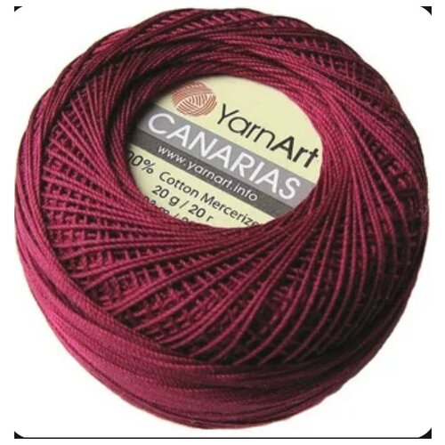 Пряжа YarnArt Canarias (0112 - Бордовый)20гр203м-3 мотка