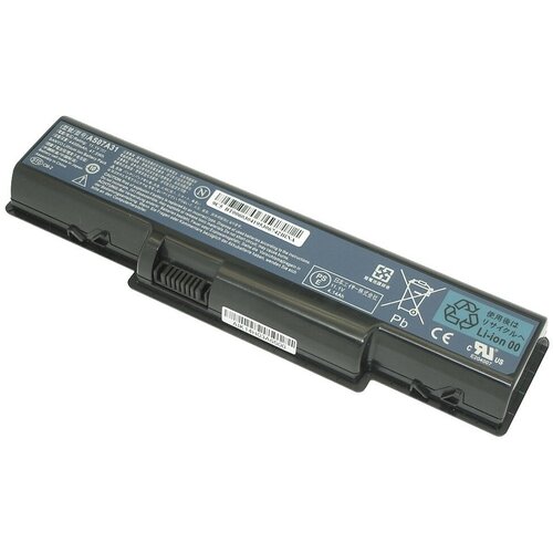 Аккумуляторная батарея для ноутбука Acer Aspire 4710 (AS07A31) 4400mah черная аккумулятор акб [battery] для ноутбука acer aspire 5737 5740 5200mah 10 8 11 1v as07a31