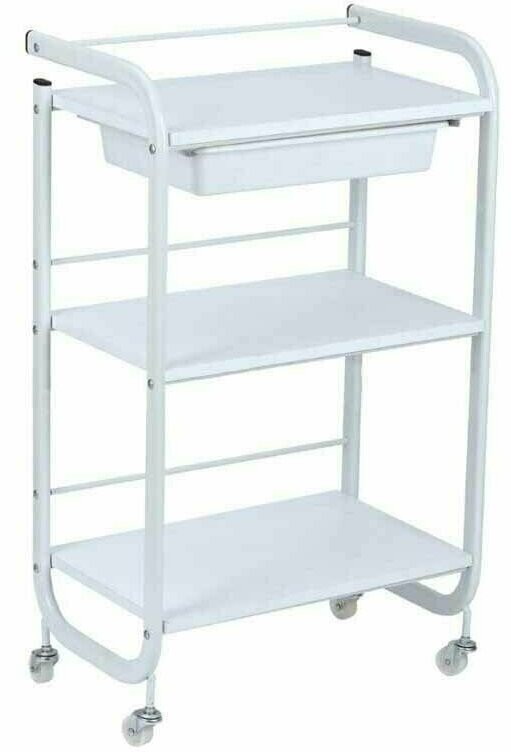 фото Тележка-столик косметолога 928-A с выдвижным ящиком
