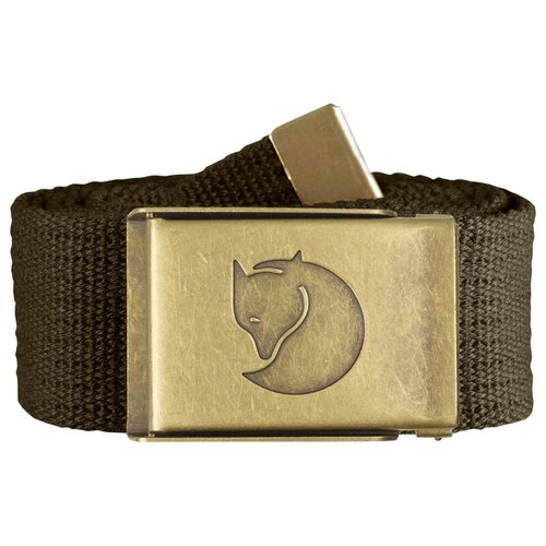 Ремень Fjallraven Canvas Brass Belt 4 cm. 633 (Dark Olive)