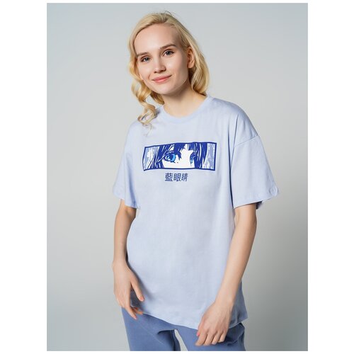 фото Футболка с кор.рукавом твое 79986 размер l, светло-голубой, women