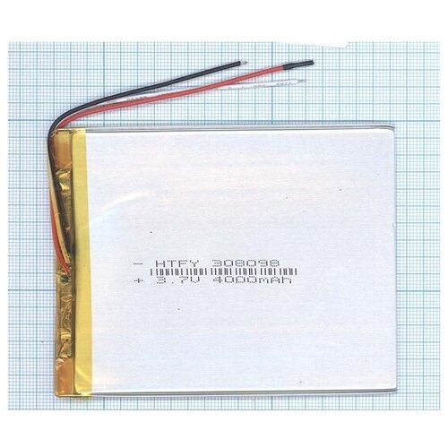 Аккумулятор Li-Pol (батарея) Vbparts 3*80*98мм 3pin 3.7V/4000mAh 017357