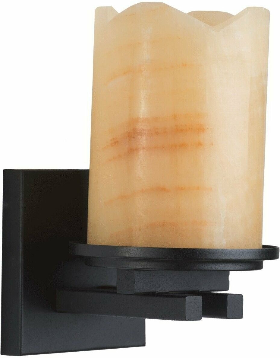 Настенный светильник MW-Light Айвенго 382027201, E27, 60 Вт, кол-во ламп: 1 шт, цвет арматуры: черный, цвет плафона: бежевый