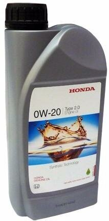 Синтетическое моторное масло Honda 0W-20 Type 2.0, 1 л