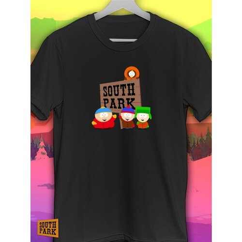 фото Футболка hilari, размер 50, черный, белый