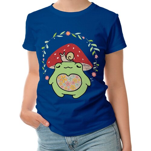 фото Футболка roly, размер l, синий