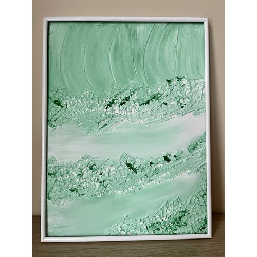 Картина для интерьера рельефная DECORMARKT Морской бриз #2, размер 40х50 см, декор для дома ручной работы в скандинавском стиле