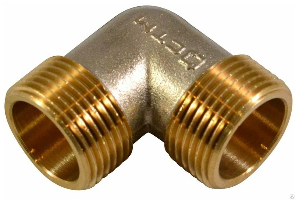 фото Уголок для компрессора резьба наружная 1/4 латунь MML04 Pegas 4309