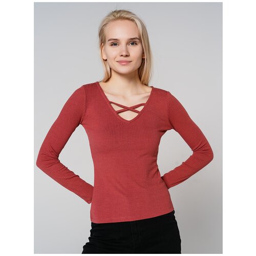 фото Футболка с длин.рукавом твое 76629 размер s, темно-розовый, women