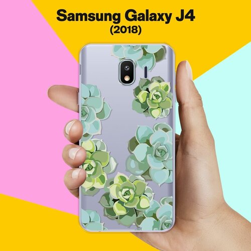 Силиконовый чехол на Samsung Galaxy J4 (2018) Молодило / для Самсунг Галакси Джей 4 2018 силиконовый чехол на samsung galaxy j4 2018 белые цветы для самсунг галакси джей 4 2018