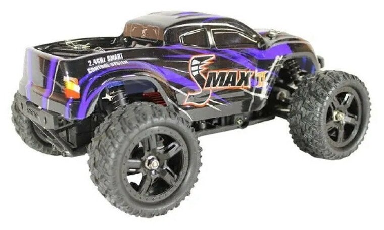 Радиоуправляемый монстр Remo Hobby SMAX V2.0 (синий) 4WD 2.4G 1/16 RTR