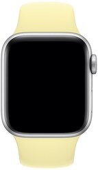 Ремешок силиконовый для Apple Watch (42/44) бледно желтый