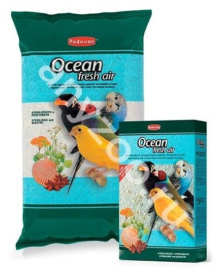 Padovan Ocean Fresh Air Био-песок для всех видов птиц 5кг