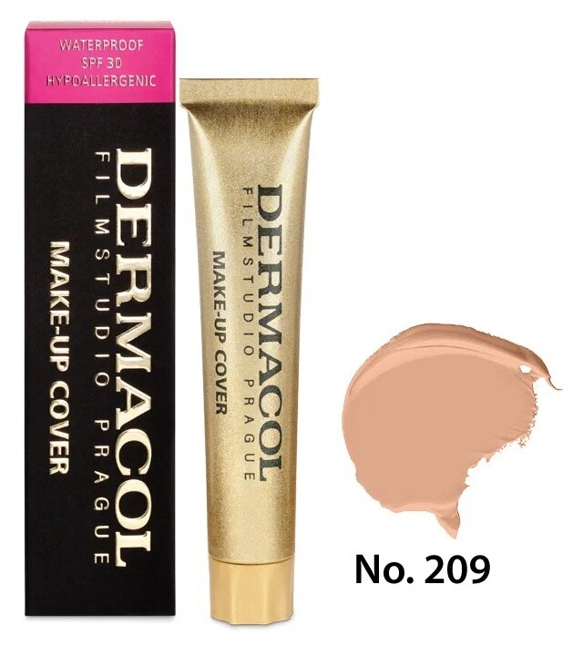 Тональный крем с высоким маскирующим свойством Dermacol Make-up Cover, тон 209