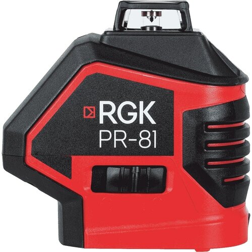 Комплект: лазерный уровень RGK PR-81 + штанга-упор RGK CG-2 комплект лазерный уровень rgk pr 38r штанга упор rgk cg 2