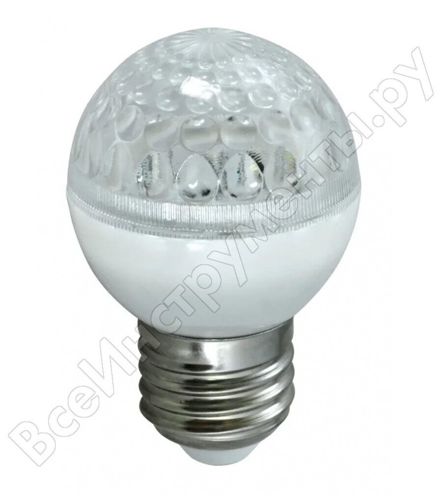 Лампа шар e27 10 LED Ø50мм белая 24В 1шт