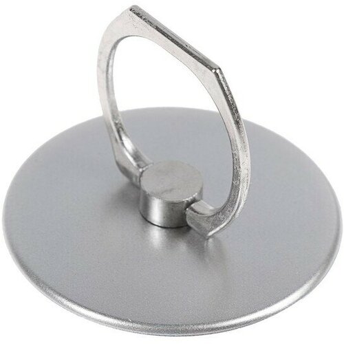 Держатель-подставка с кольцом для телефона , в форме круга, серебристый 5 шт