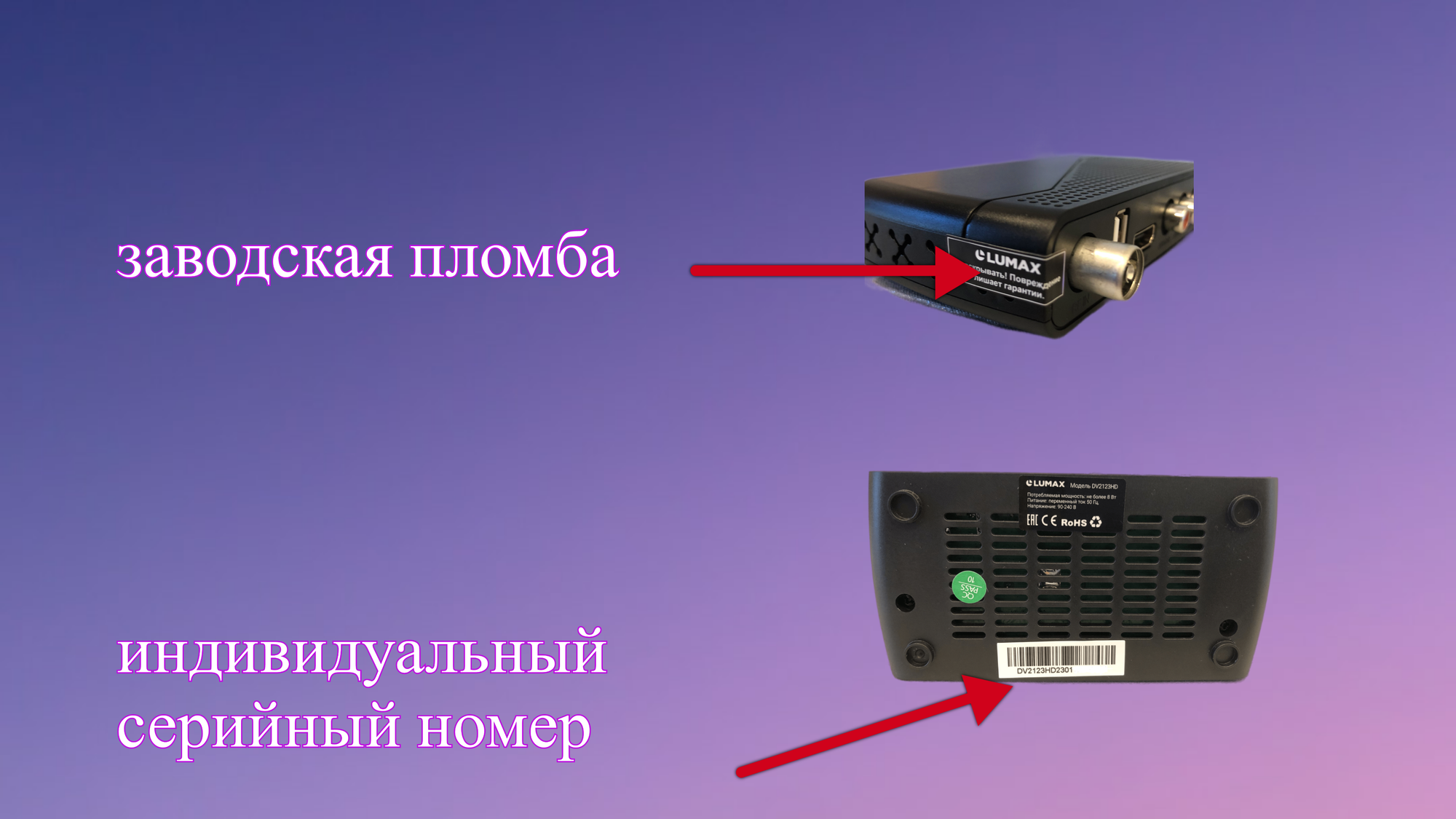 Приставка цифровая LUMAX DV2123HD Эфирный ТВ приемник TV-тюнер