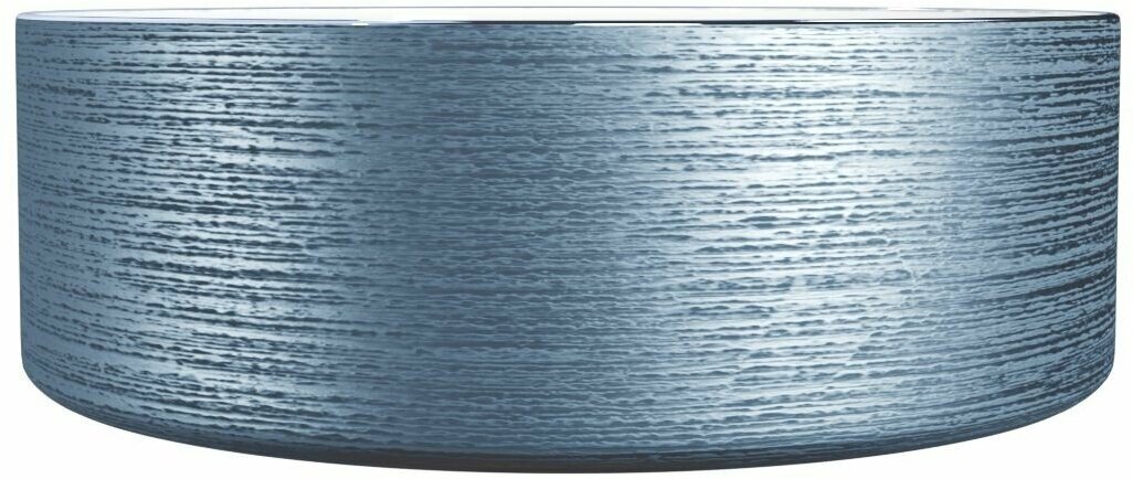 Накладная/встраиваемая сверху раковина Helmken 10063600, ширина умывальника 36 см, белый/синий - фотография № 3