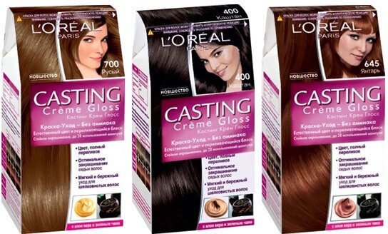 Краска-уход для волос Loreal Paris Casting Creme Gloss 724 Карамель - фото №18