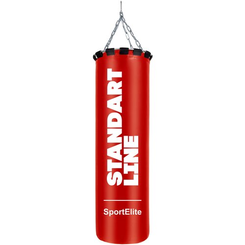 Мешок боксерский SportElite STANDART LINE 60см, d-26, 15кг, красный боксерский мешок sportelite standart line sl 30r красный