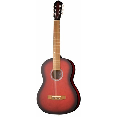 Акустическая гитара, красная, Амистар M-313-RD акустическая гитара амистар m 313 rd