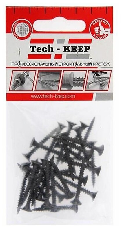 фото Саморез 3,5х32 ШСГМ (30 шт) - пакет Tech-Krep