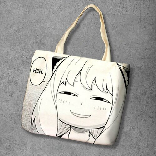 фото Сумка шоппер anime dakimakura, фактура рельефная, мультиколор