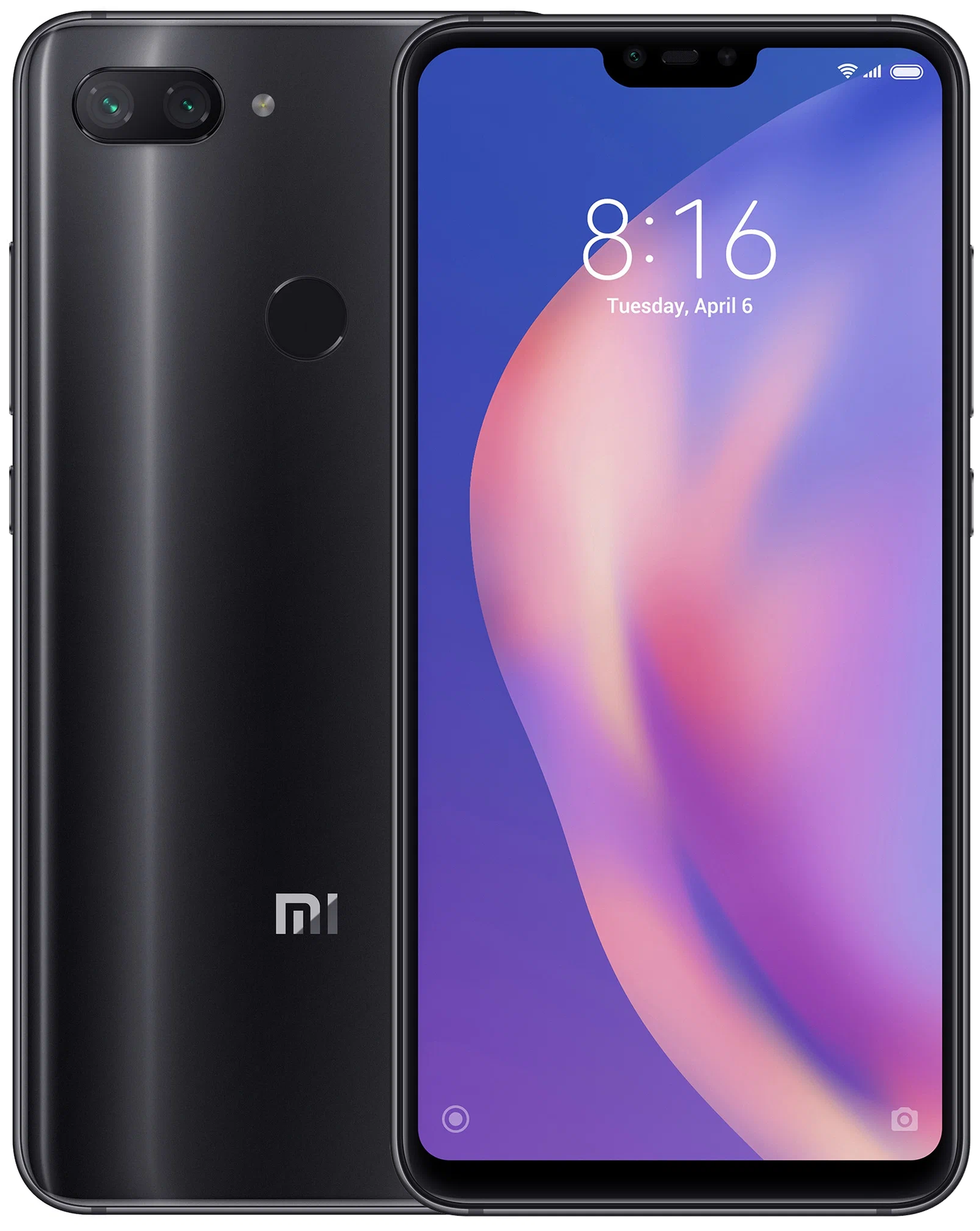 Смартфон Xiaomi Mi 8 Lite 6/128 ГБ CN, Dual nano SIM, полночный черный