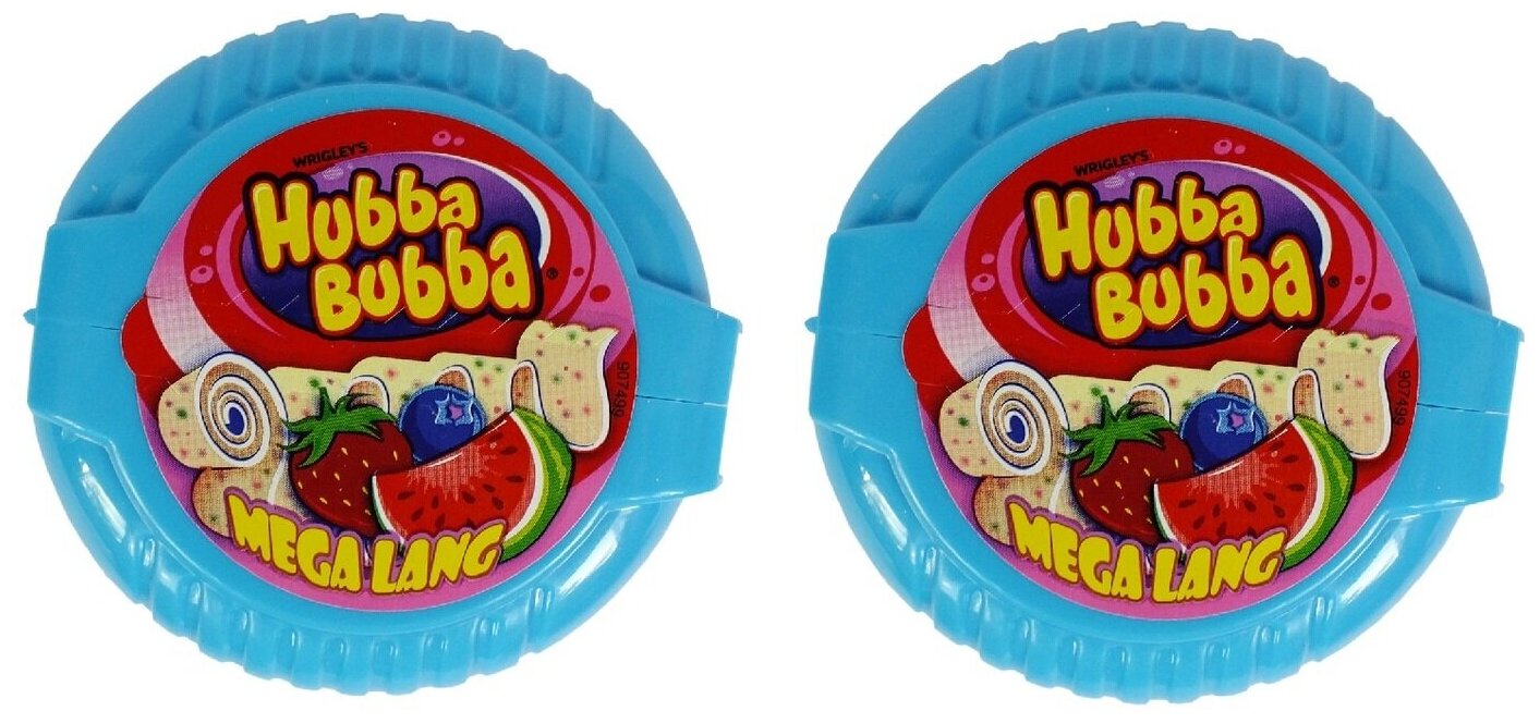 Жевательная резинка Wrigley's Hubba Bubba Mega Long ягодный микс (Германия) 56 г (2 шт)