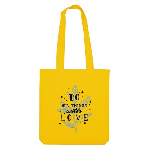 Сумка шоппер Us Basic, желтый printio сумка all about love