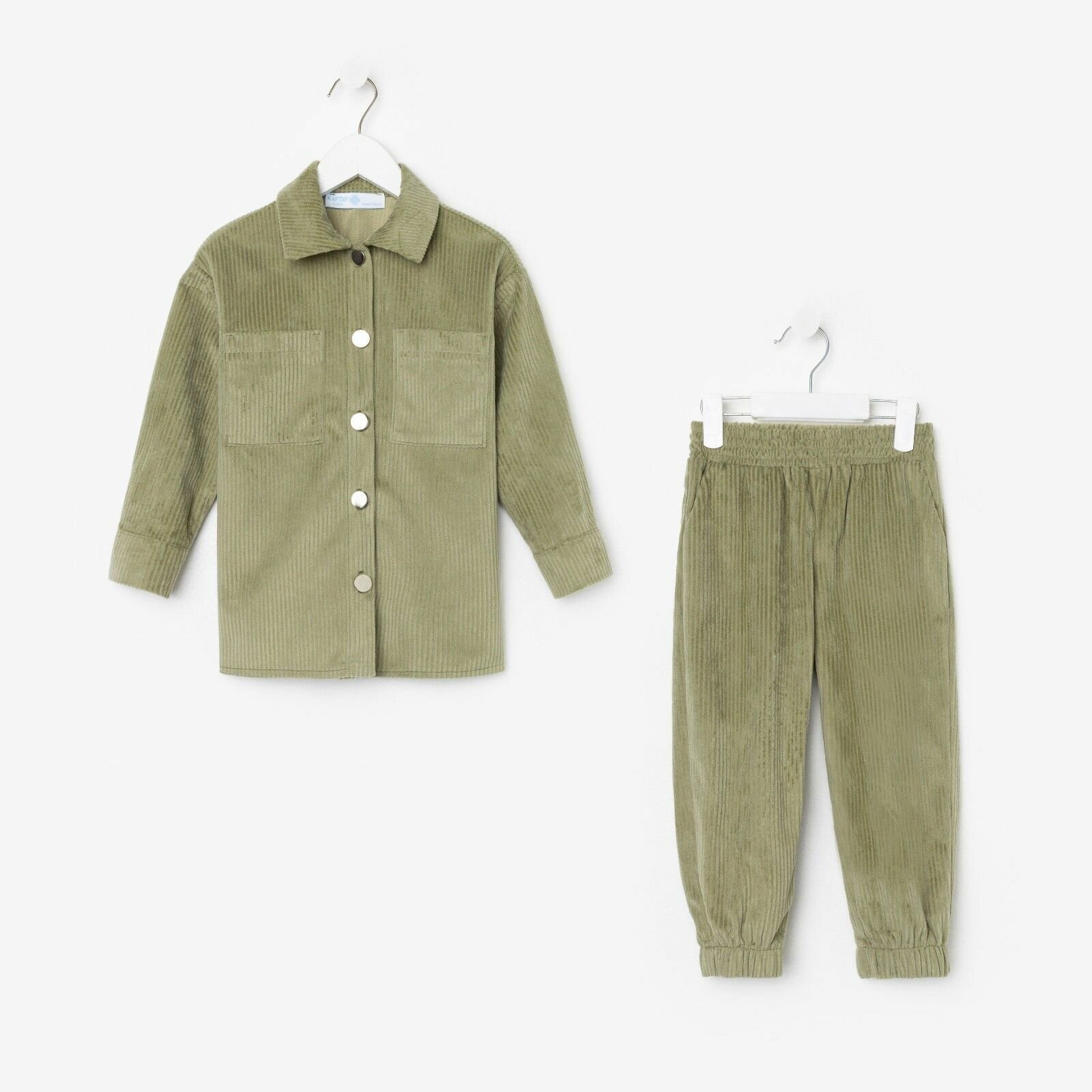 Комплект одежды Kaftan, повседневный стиль, размер 38, зеленый - фотография № 7