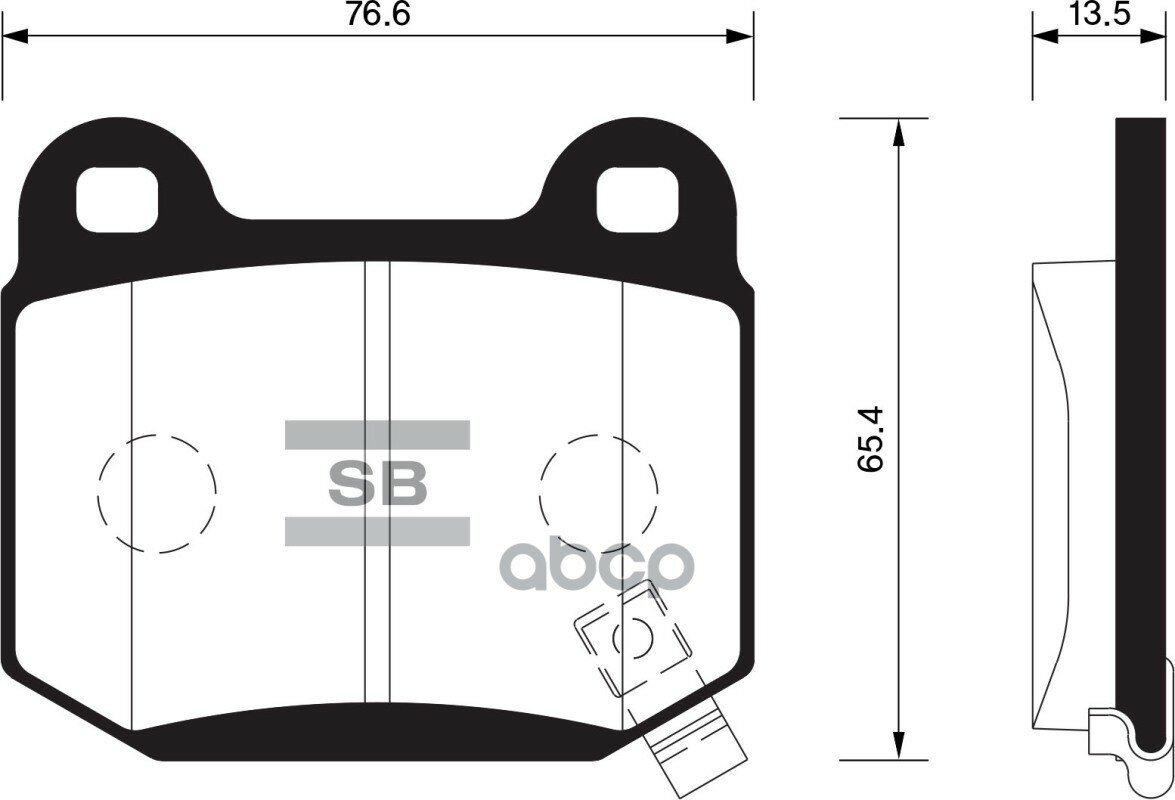 Колодки Задние Subaru Forester 13- Sp1495 Sangsin brake арт. SP1495