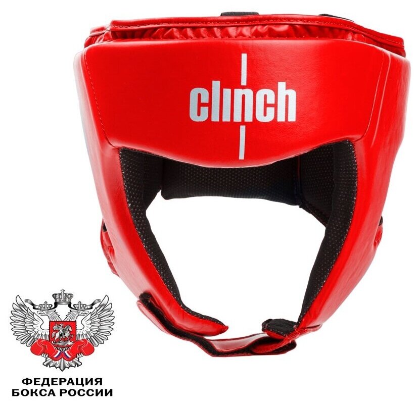 Шлем Боксерский Clinch Olimp красный, XL