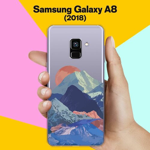 Силиконовый чехол на Samsung Galaxy A8 (2018) Горы / для Самсунг Галакси А8 2018