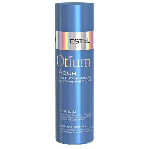 ESTEL Эстель Бессульфатный Бальзам для увлажнения волос Otium Aqua 200 мл estel эстель бессульфатный бальзам для увлажнения волос otium aqua 1000 мл